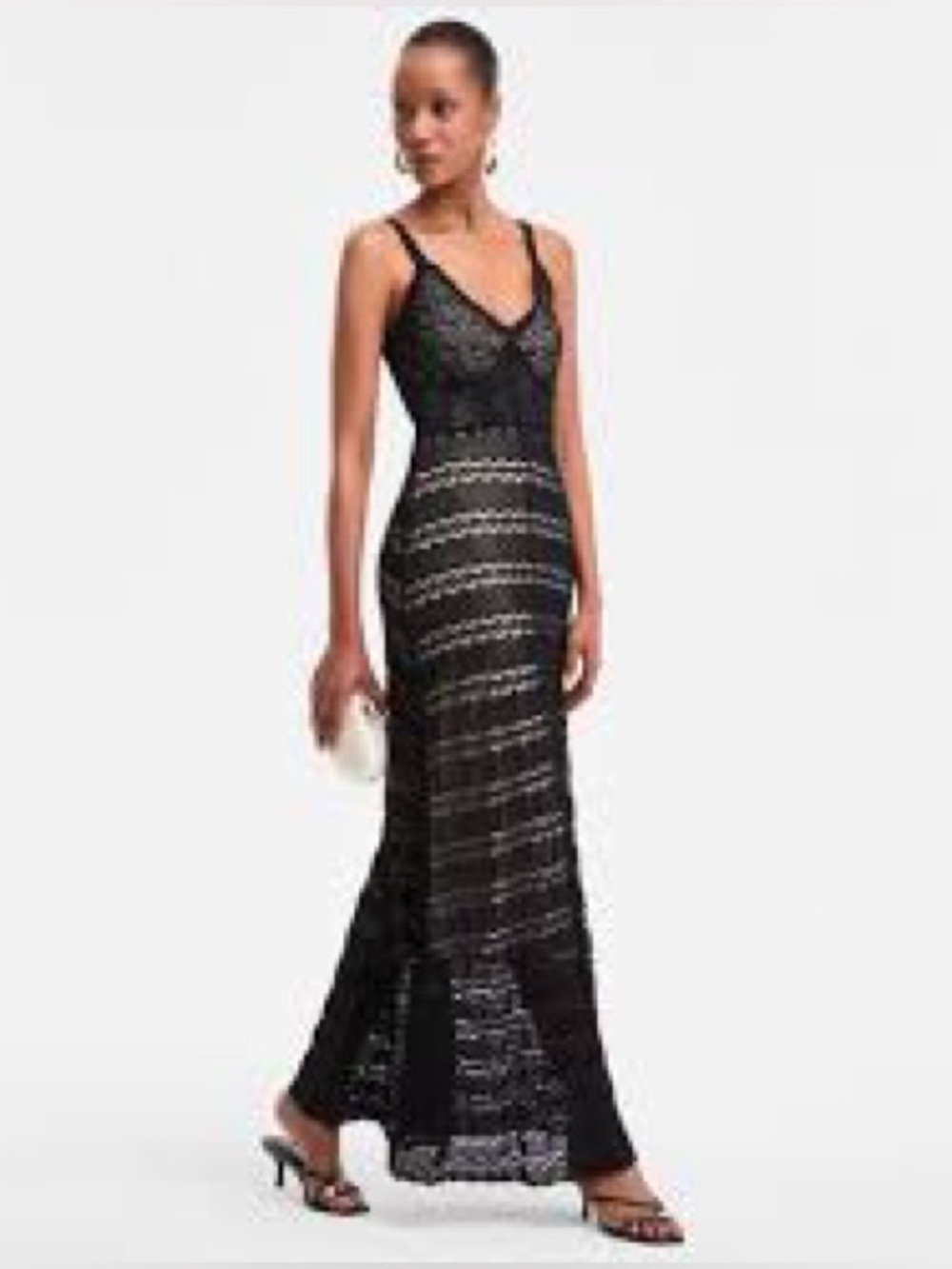 NWT;Inc International Concepts Crochet-Overlay Maxi Dress🌻